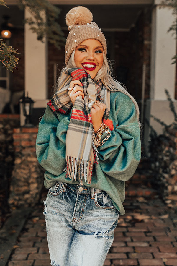 Escape The Chill Plaid Scarf Image - 3