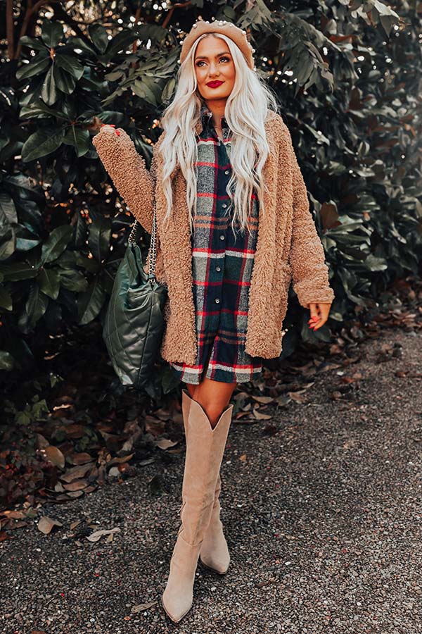 Flurries On Repeat Sherpa Coat