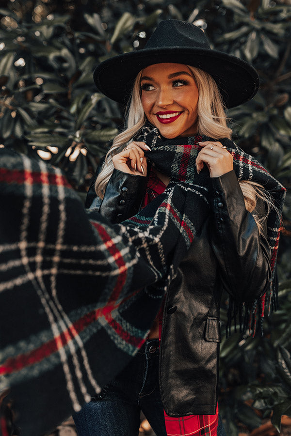 Central Park Chills Plaid Scarf Image - 1