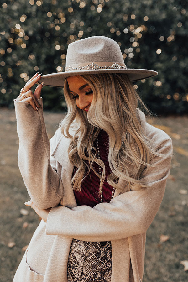 City Meetup Felt Fedora In Taupe