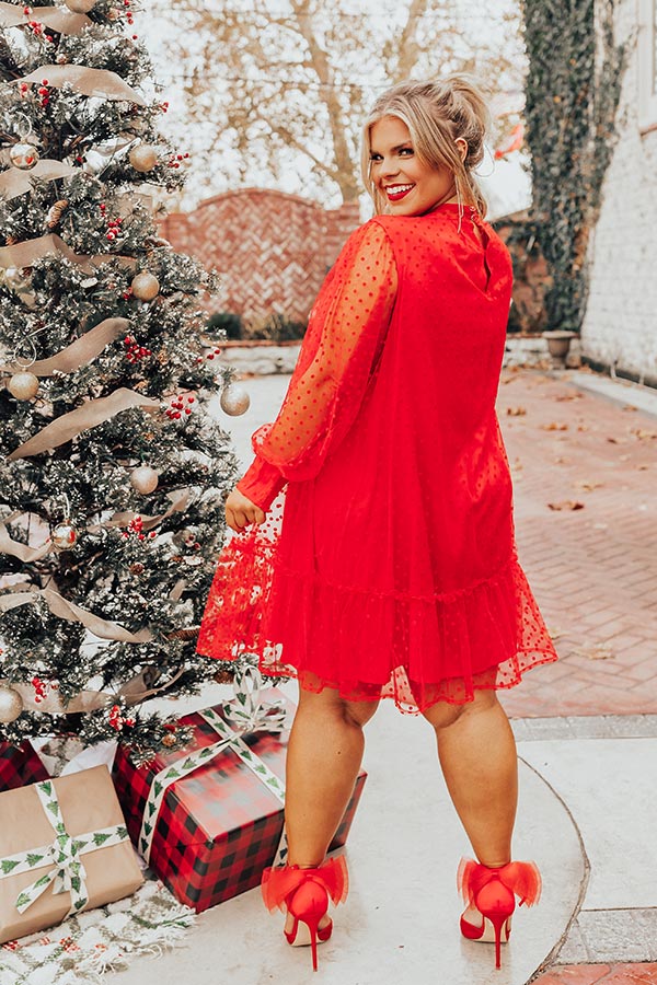 First Kiss Dreaming Dress In Red Curves Image - 4