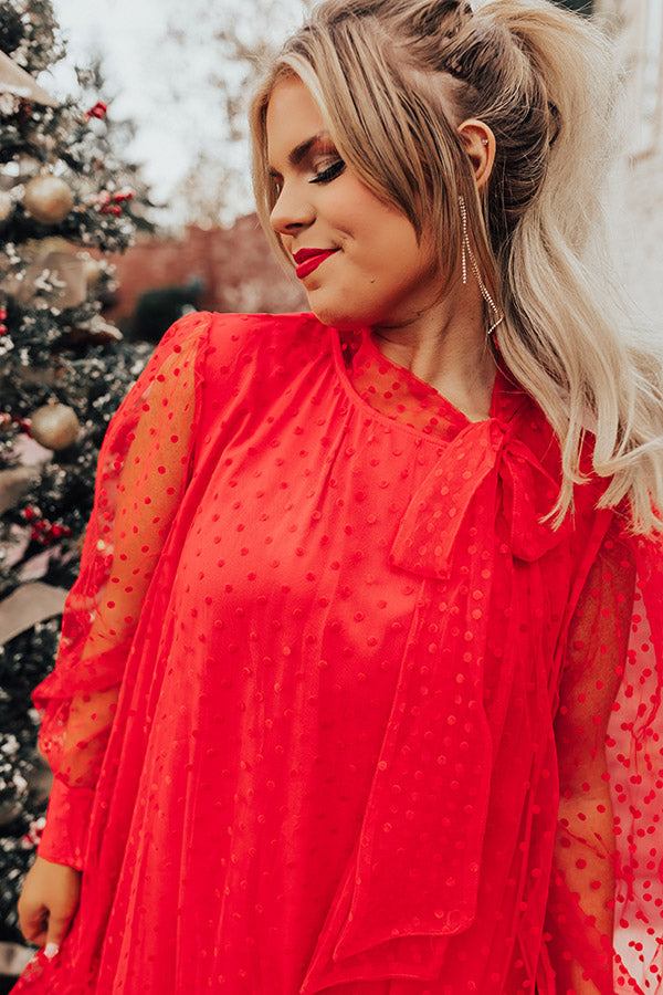 First Kiss Dreaming Dress In Red Curves Image - 5