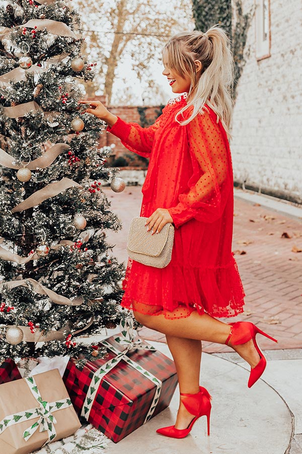 First Kiss Dreaming Dress In Red Curves Image - 2