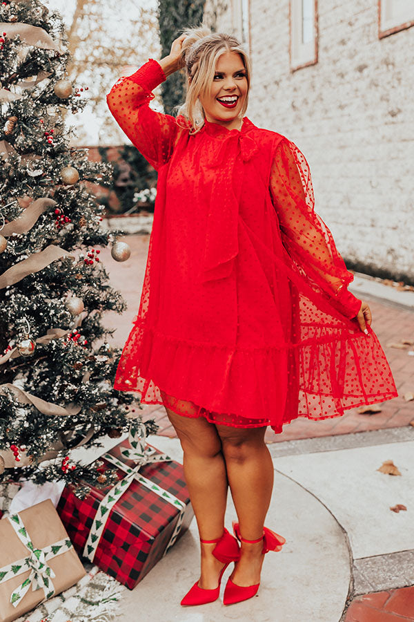 First Kiss Dreaming Dress In Red Curves Image - 3