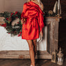 More Pinot, Please Satin Dress In Wine Image - 1