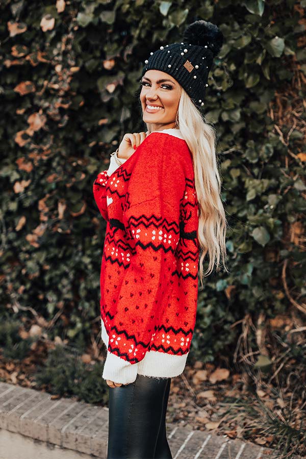 Deck The Halls Sweater In Red Image - 4