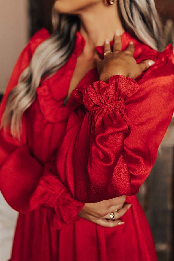 Wishing For Wine Dress In Red Image - 5