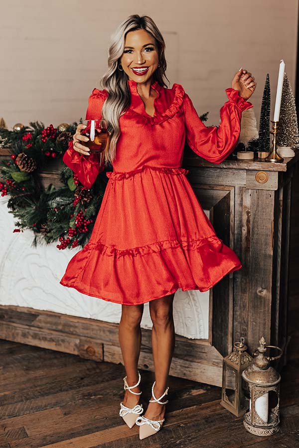 Wishing For Wine Dress In Red Image - 2