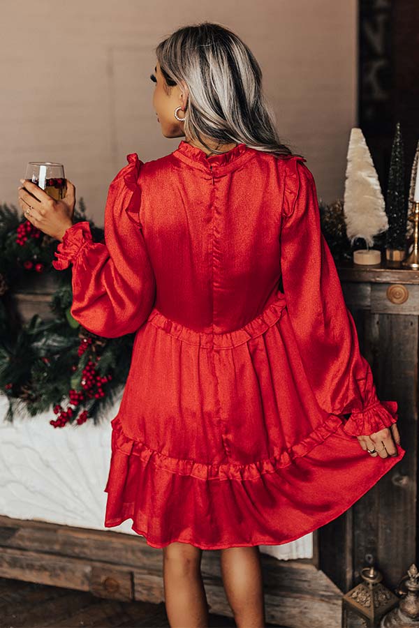 Wishing For Wine Dress In Red Image - 4