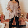 Unbeatable Sights Sequin Shift Tunic In Pink Curves Image - 1