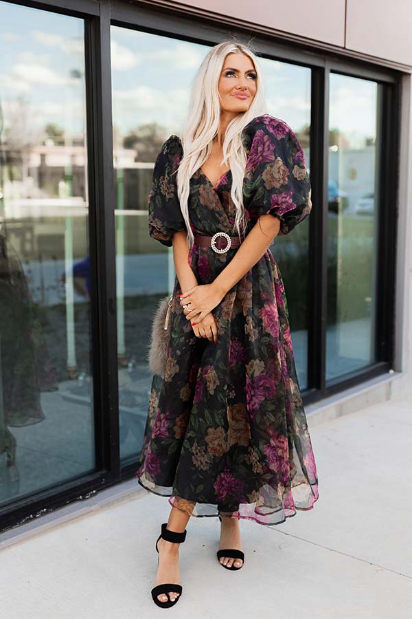 Can't Help Loving You Floral Midi Image - 1