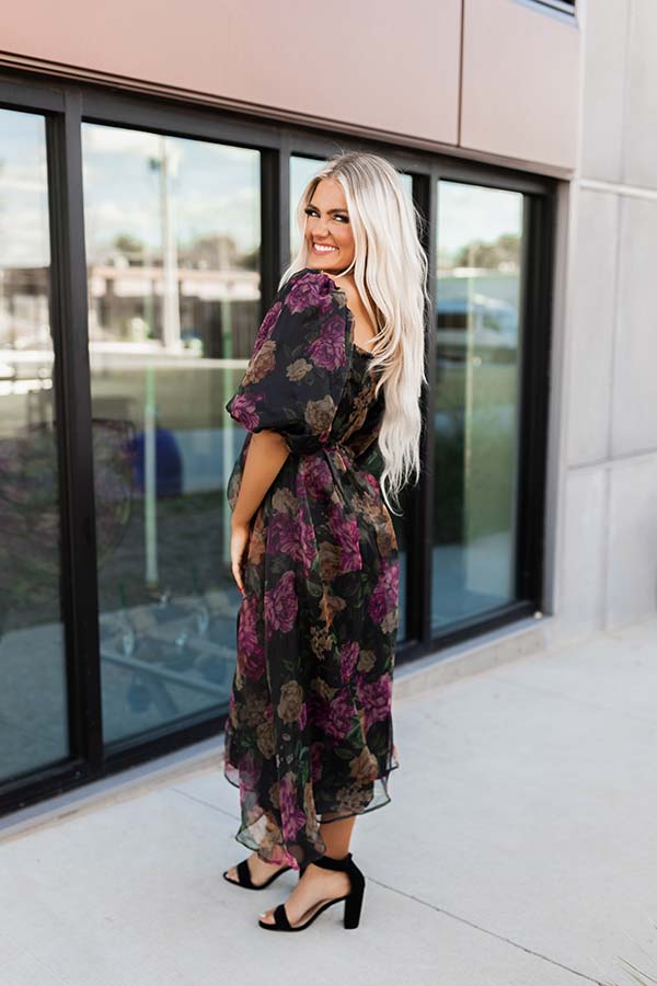 Can't Help Loving You Floral Midi Image - 5