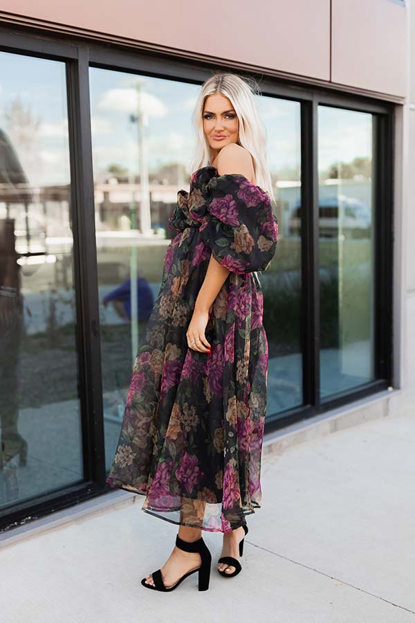 Can't Help Loving You Floral Midi Image - 4