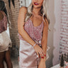 Magical Feeling Sequin Shift Tank In Pink Image - 1