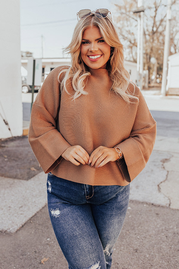 Winter Ridge Sweater In Camel Curves Image - 1