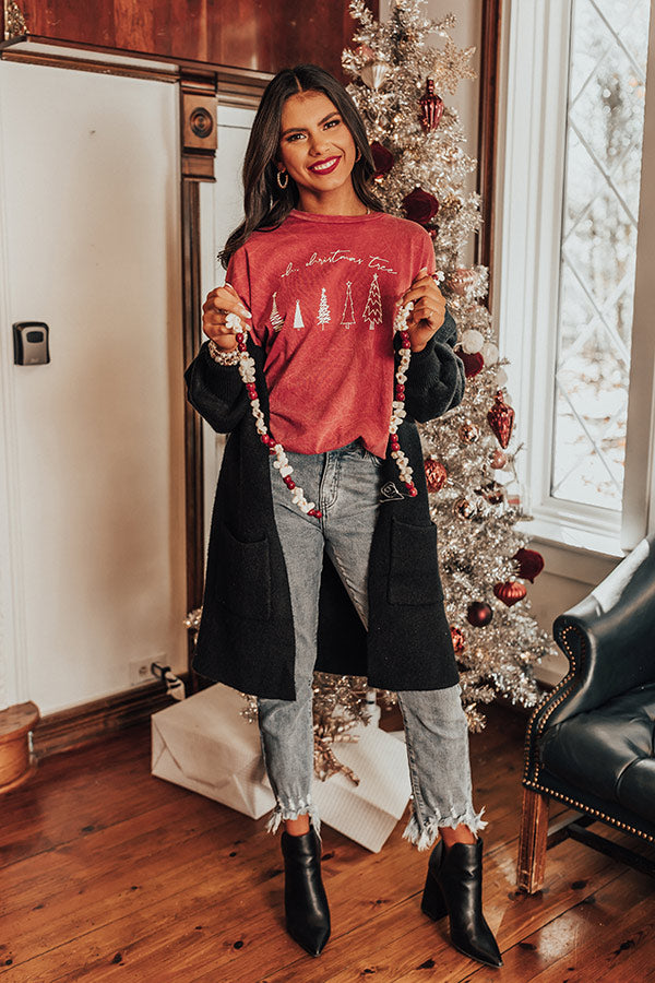 Oh, Christmas Tree Mineral Wash Graphic Tee Image - 1