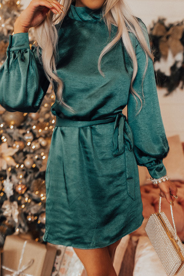 City Lights Satin Dress Image - 4