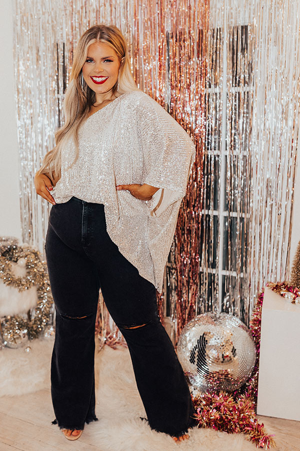 Risen The Laura High Waist Distressed Flare in Black Curves Image - 2