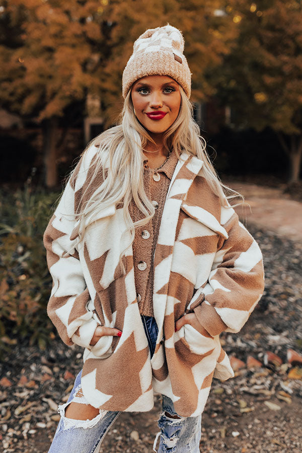 Aspen Snowfall Houndstooth Jacket Image - 2