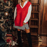 Fall Festival Sweater Top In Red Image - 1