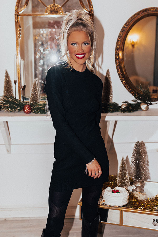 Private Jet Perfection Sweater Dress Image - 3