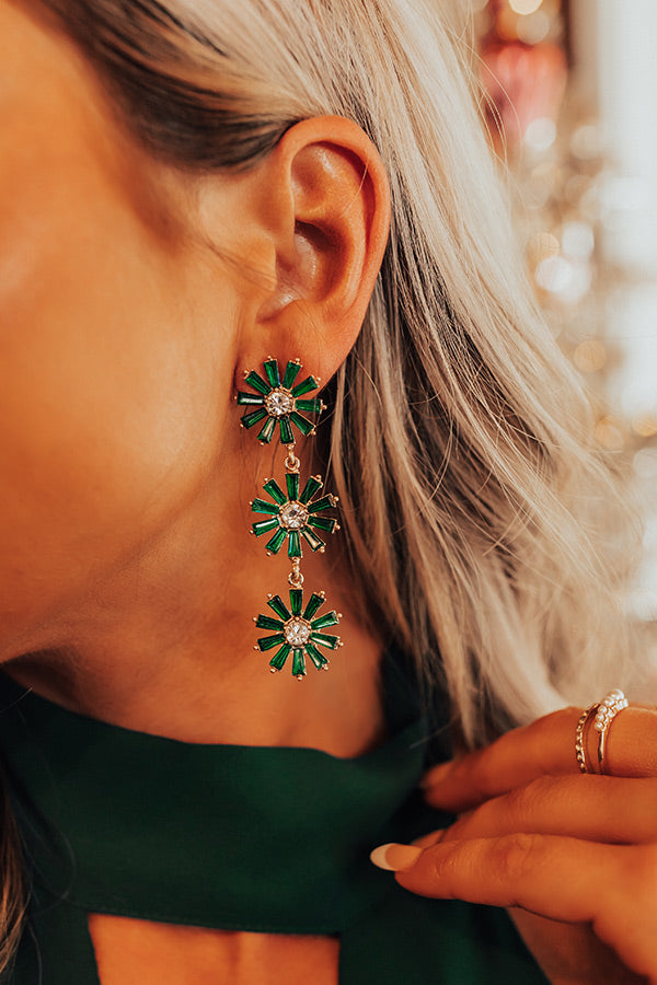 Made For Each Other Earrings In Green Image - 2
