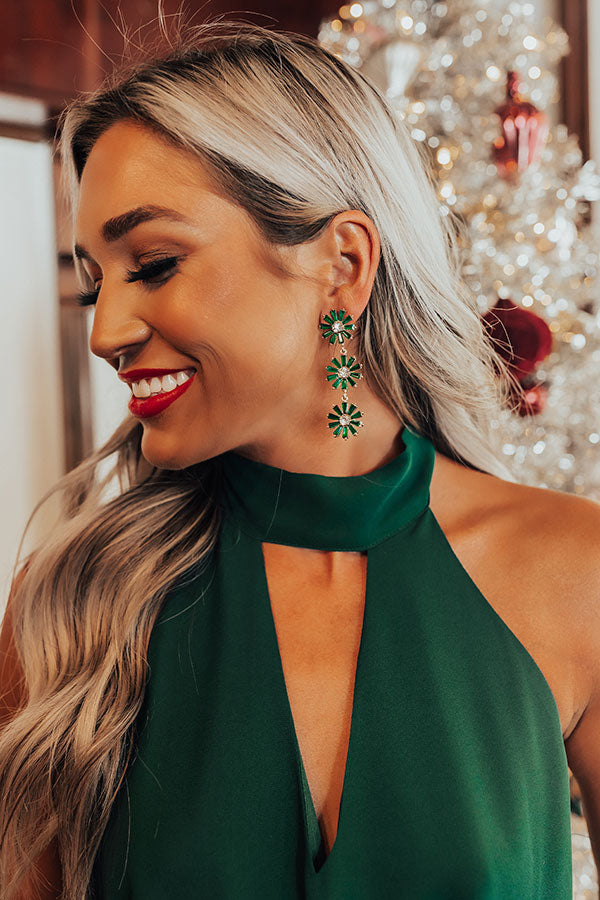 Made For Each Other Earrings In Green Image - 1