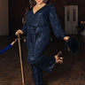 Heart Filled With Love Sequin Jumpsuit In Navy Curves Image - 1