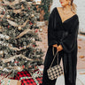 Macarons At Midnight Pleated Jumpsuit In Black Curves Image - 1