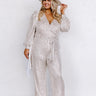 Heart Filled With Love Sequin Jumpsuit In Champagne Curves Image - 1