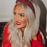 Let It Go Embellished Headband In Red Image - 1