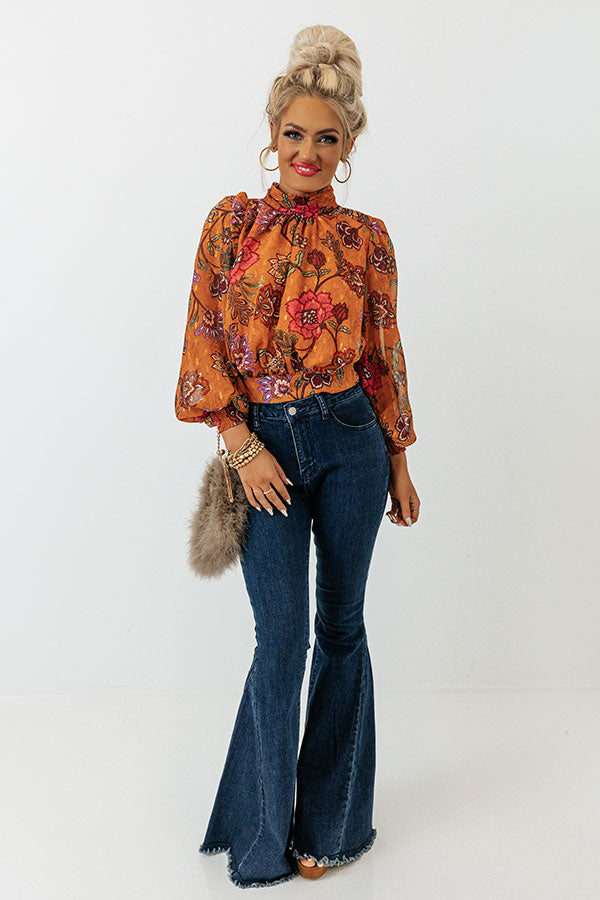 Feeling Sentimental Top In Rust Image - 1