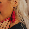 Light As A Feather Earrings In Red Image - 1