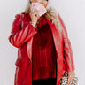 Beyond Obsessed Faux Leather Blazer Curves Image - 1