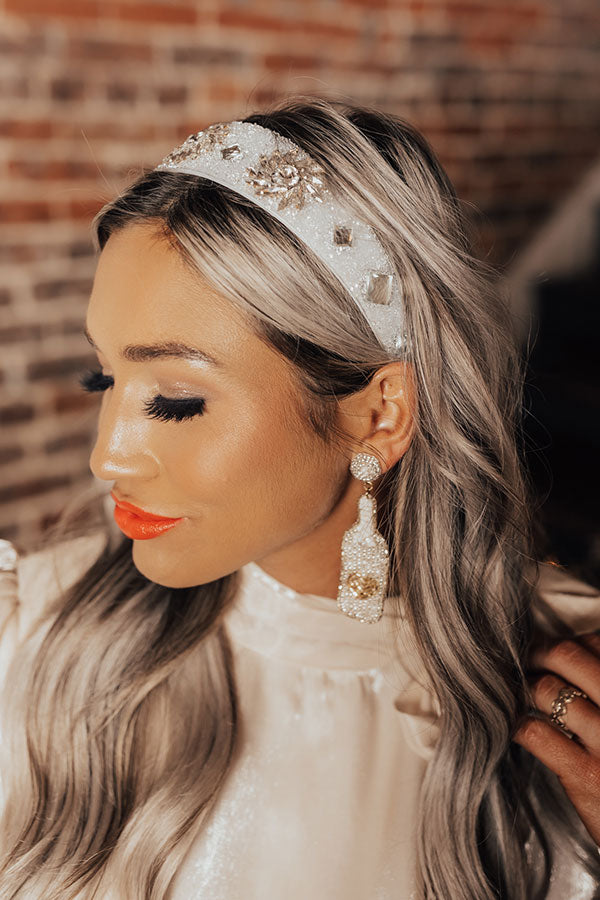 Magical Feeling Embellished Headband In Silver Image - 2