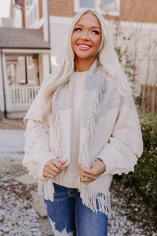 Around The Rink Fringe Cardigan Image - 2