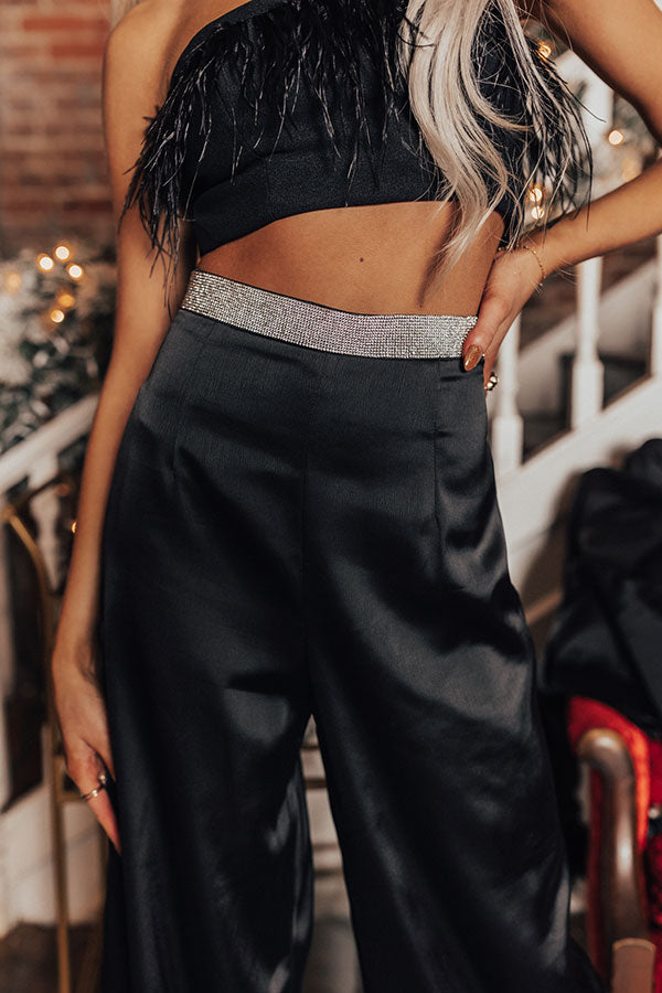Right On Time High Waist Satin Pants Image - 3