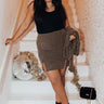 New York Groove Houndstooth Skirt Curves Image - 1