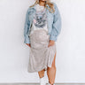 Twinkle Lights Sequin Skirt In Champagne Curves Image - 1