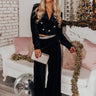 Mistletoe and Magic High Waist Velvet Pants Image - 1