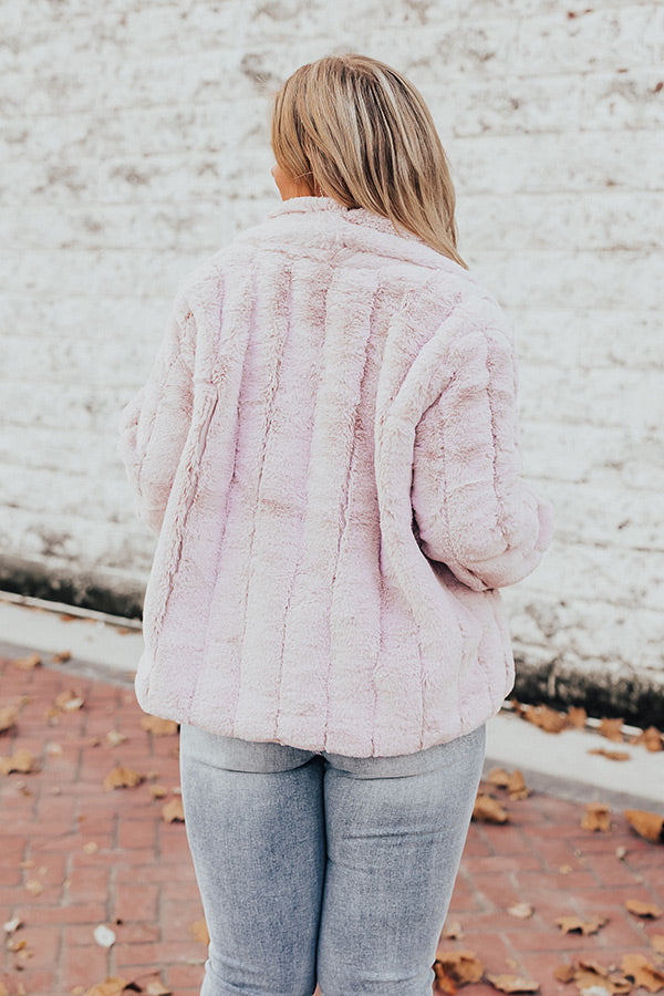 Snowy In Brooklyn Faux Fur Jacket Curves Image - 4