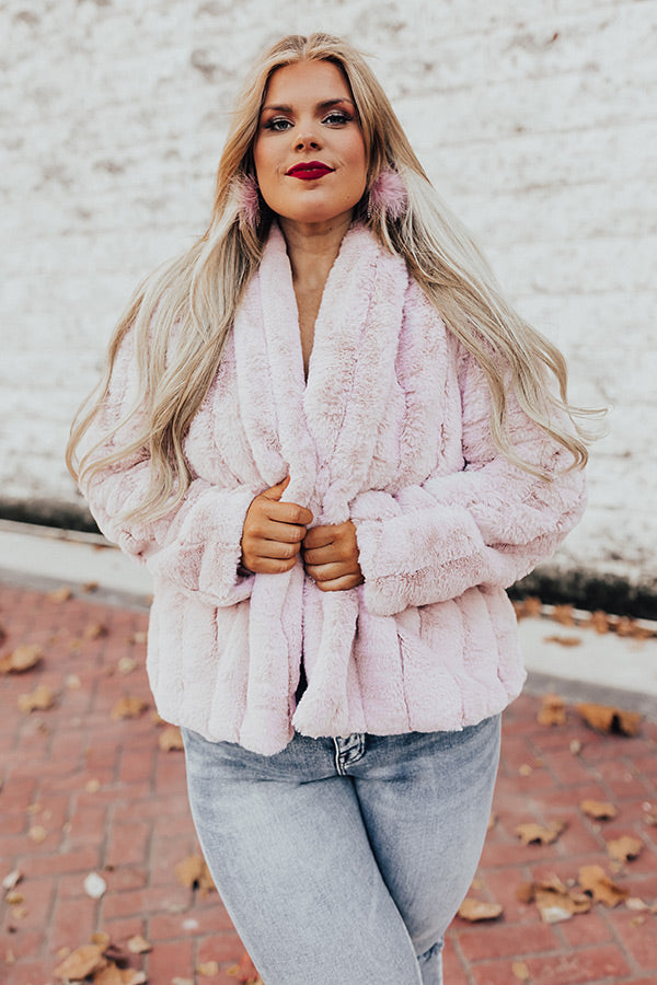 Snowy In Brooklyn Faux Fur Jacket Curves Image - 1