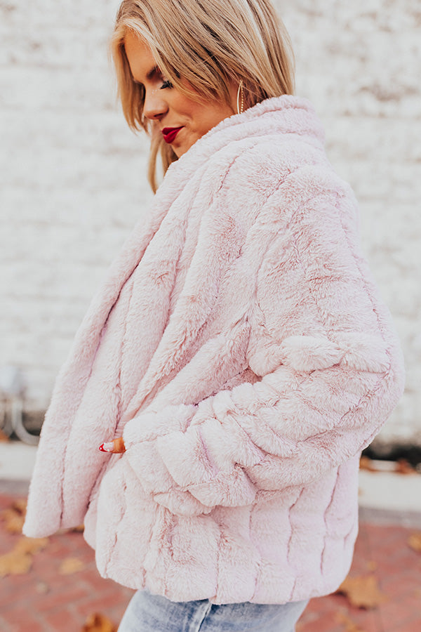 Snowy In Brooklyn Faux Fur Jacket Curves Image - 3
