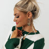 Luxe Feeling Earrings in Green Image - 1