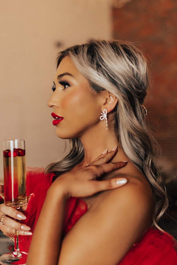 Cue The Lights Cubic Zirconia Earrings Image - 1