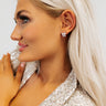 Sweet Allure Cubic Zirconia Earrings In Silver Image - 1