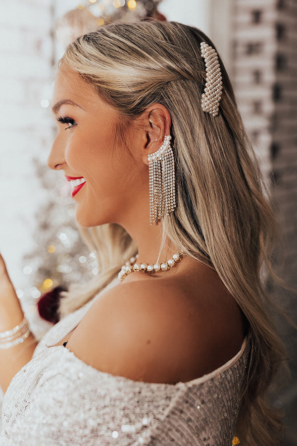 Dramatic Moment Rhinestone Earrings Image - 2