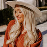 Winter Ridge Faux Suede Cowboy Hat In Ivory Image - 1
