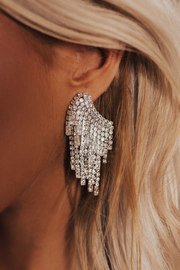 Feeling Flawless Rhinestone Earrings Image - 2