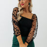 Watch The Stars Smocked Top In Black Image - 1